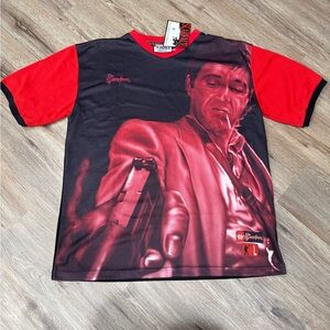 Vintage 90’s SCARFACE Say Hello To My Little Friend Style T-Shirt Jersey NWT